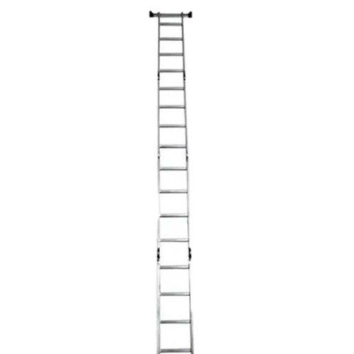 سلم متعدد الأغراض قابل للطي، 12 درجة، فضي، 90×28×35 سم